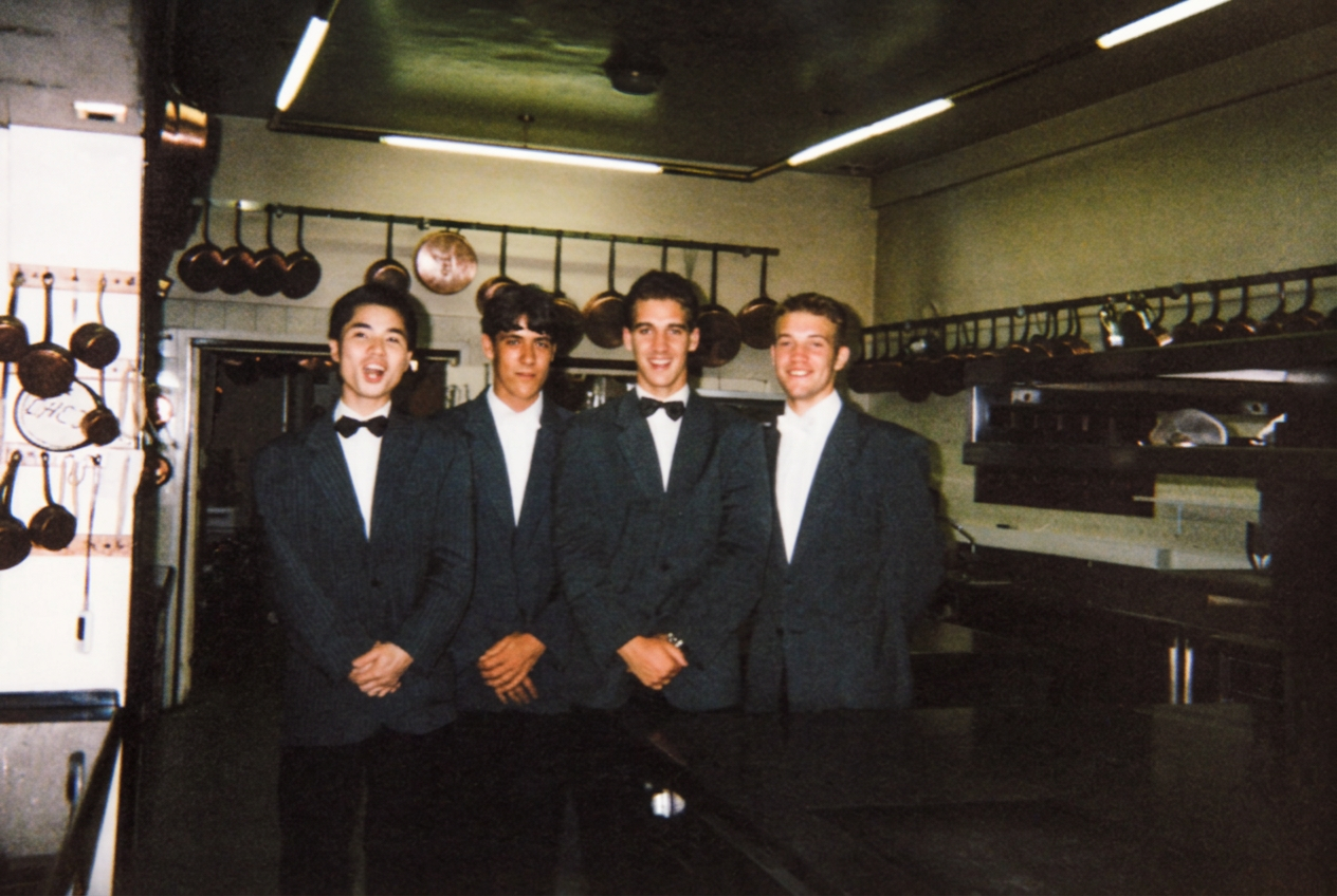 The restaurant brigade in the South of France, c. 1992